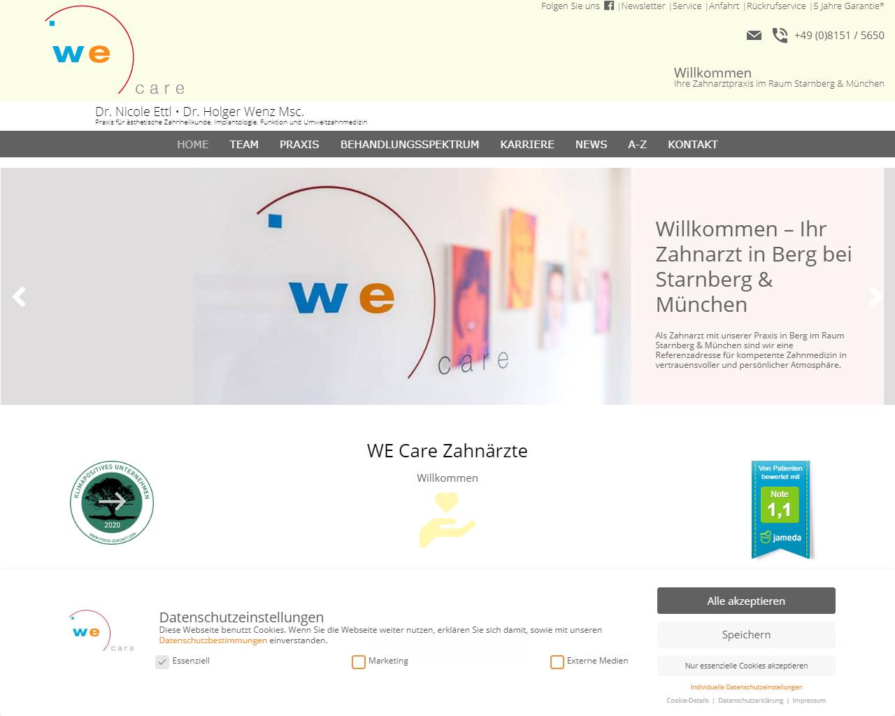 WE Care  Zahnärzte<br> Dr. Nicole Ettl