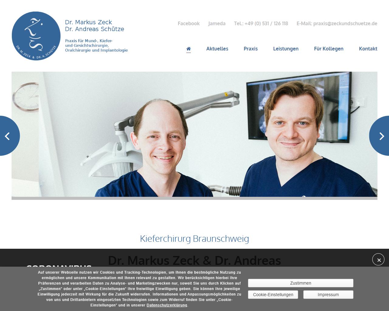 Praxis für Kieferchirurgie und Implantologie <br> Dr. Markus Zeck