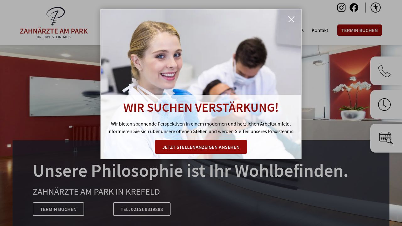 Startseite der Internetseite von Herr Dr. Uwe Steinhaus