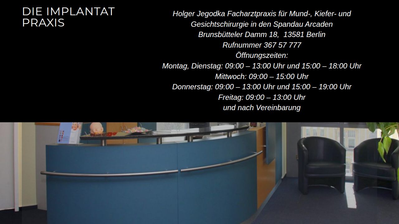 Startseite der Internetseite von Herr Holger Jegodka