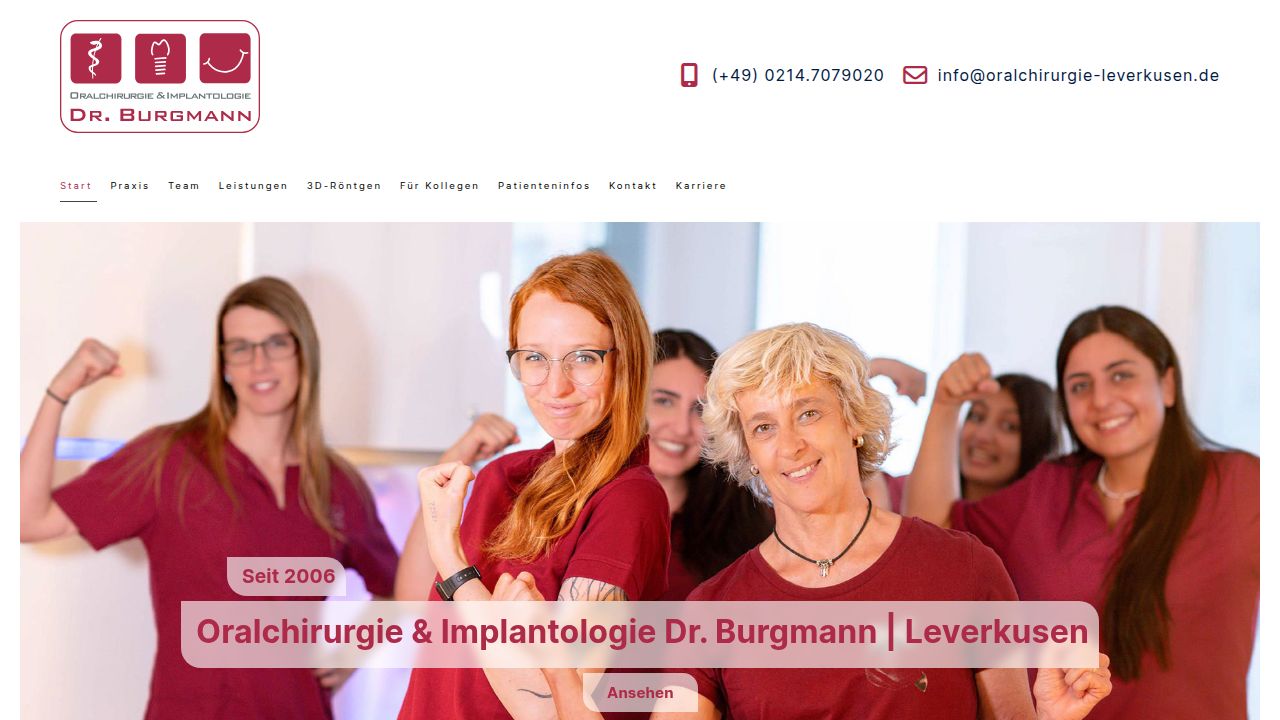 Startseite der Internetseite von Herr Dr. Rafael Burgmann