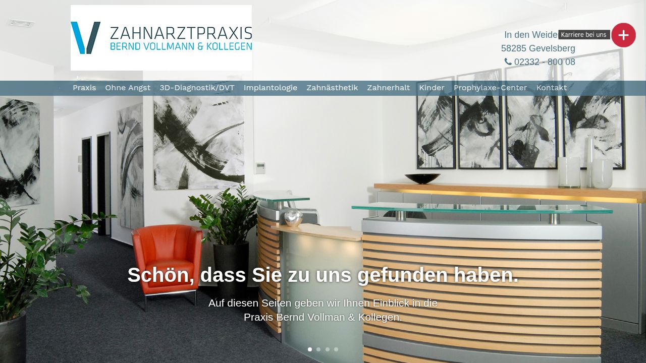 Startseite der Internetseite von Herr Bernd Vollmann