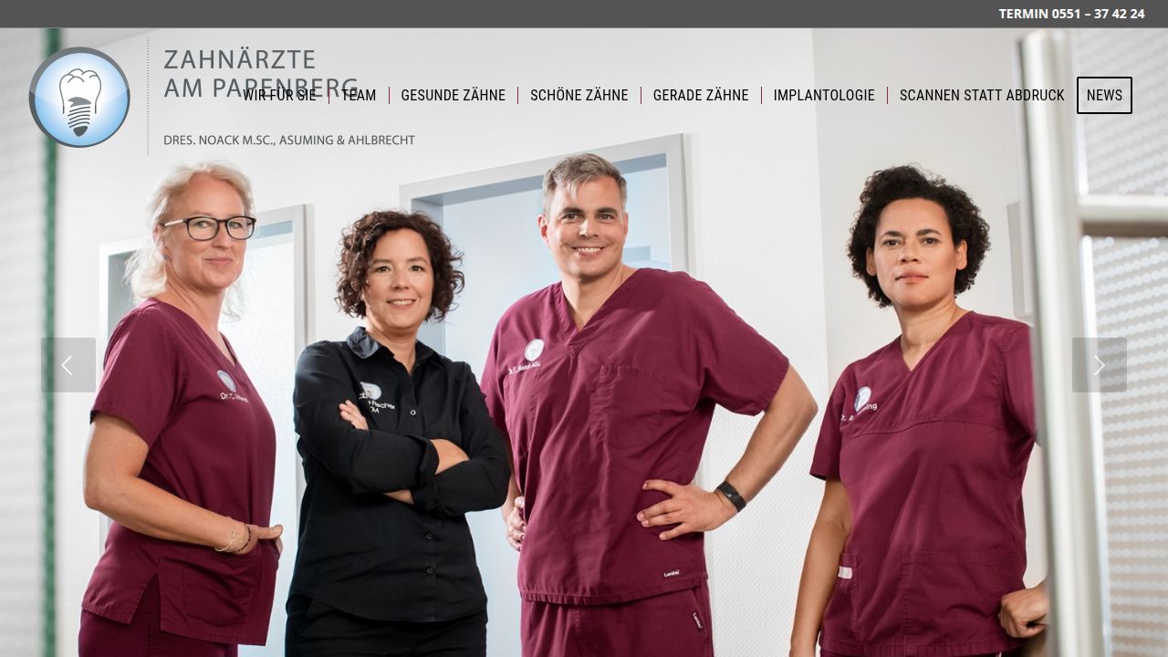 Startseite der Internetseite von Herr Dr. Eric Andr&eacute; Noack