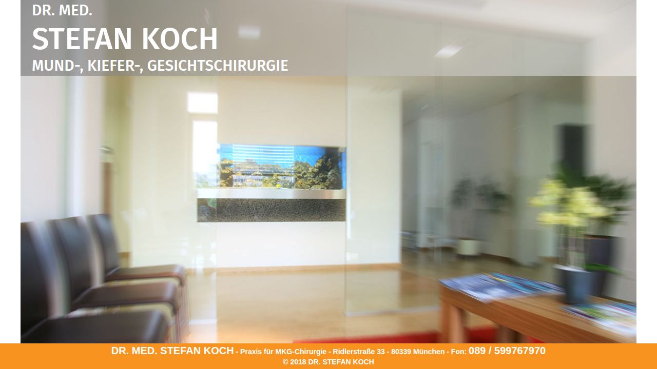 Startseite der Internetseite von Dr. Stefan Koch