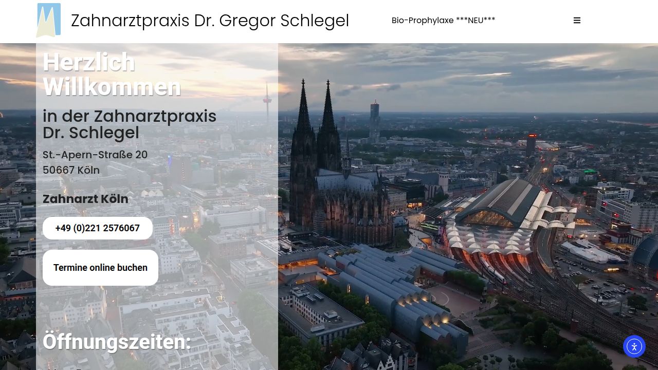 Startseite der Internetseite von Herr Dr. Gregor Schlegel