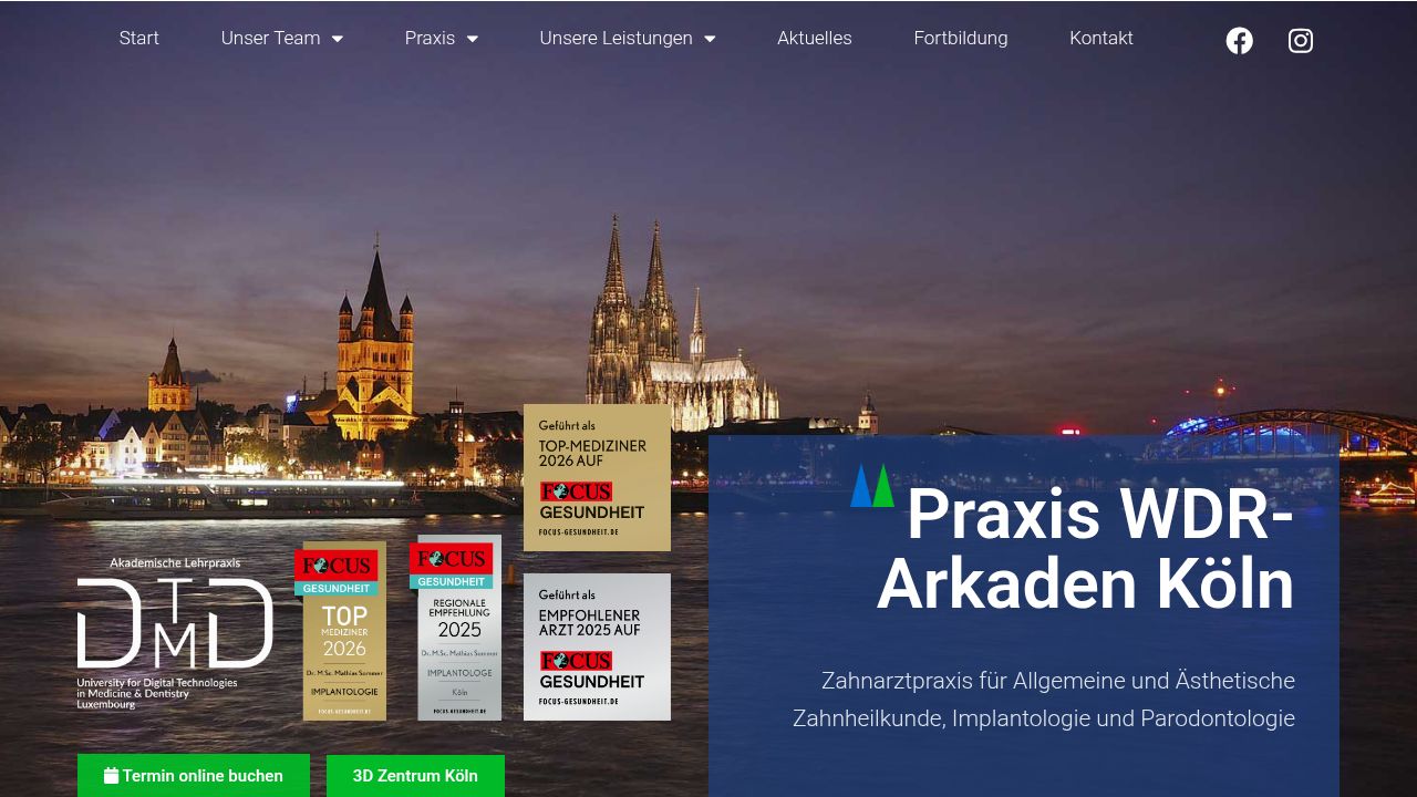 Startseite der Internetseite von Dr. Mathias P. Ch. Sommer
