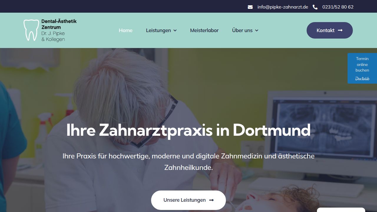 Startseite der Internetseite von Herr Dr. J&uuml;rgen Pipke