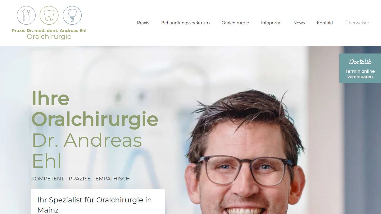 Startseite der Internetseite von Herr PD Dr. Dan Br&uuml;llmann