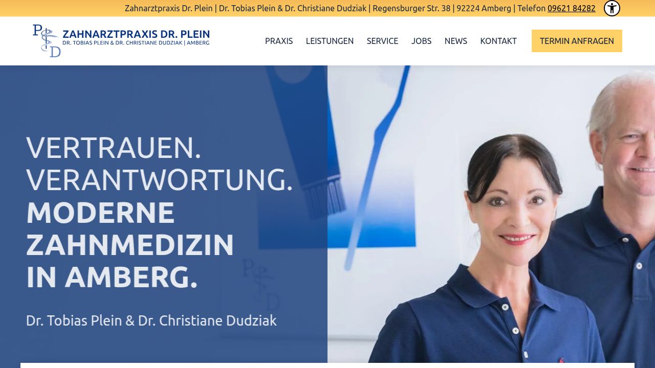 Startseite der Internetseite von Herr Tobias Plein