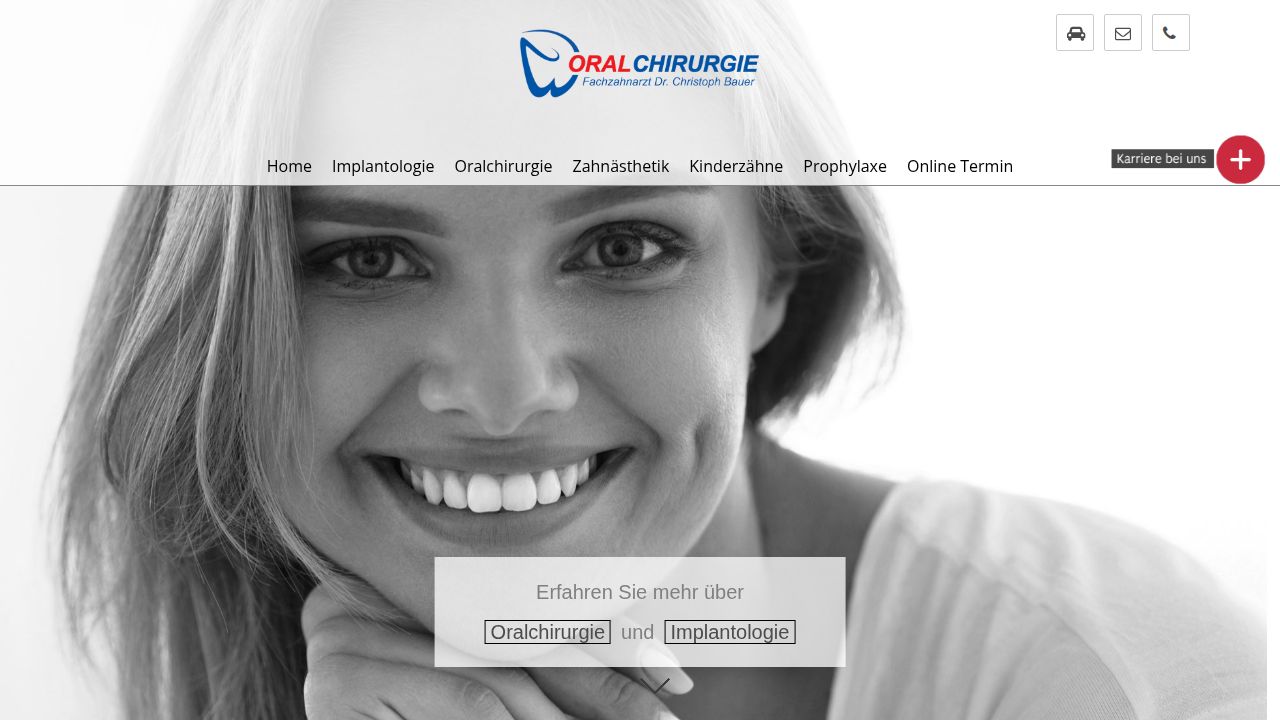 Startseite der Internetseite von Dr. Christoph Bauer