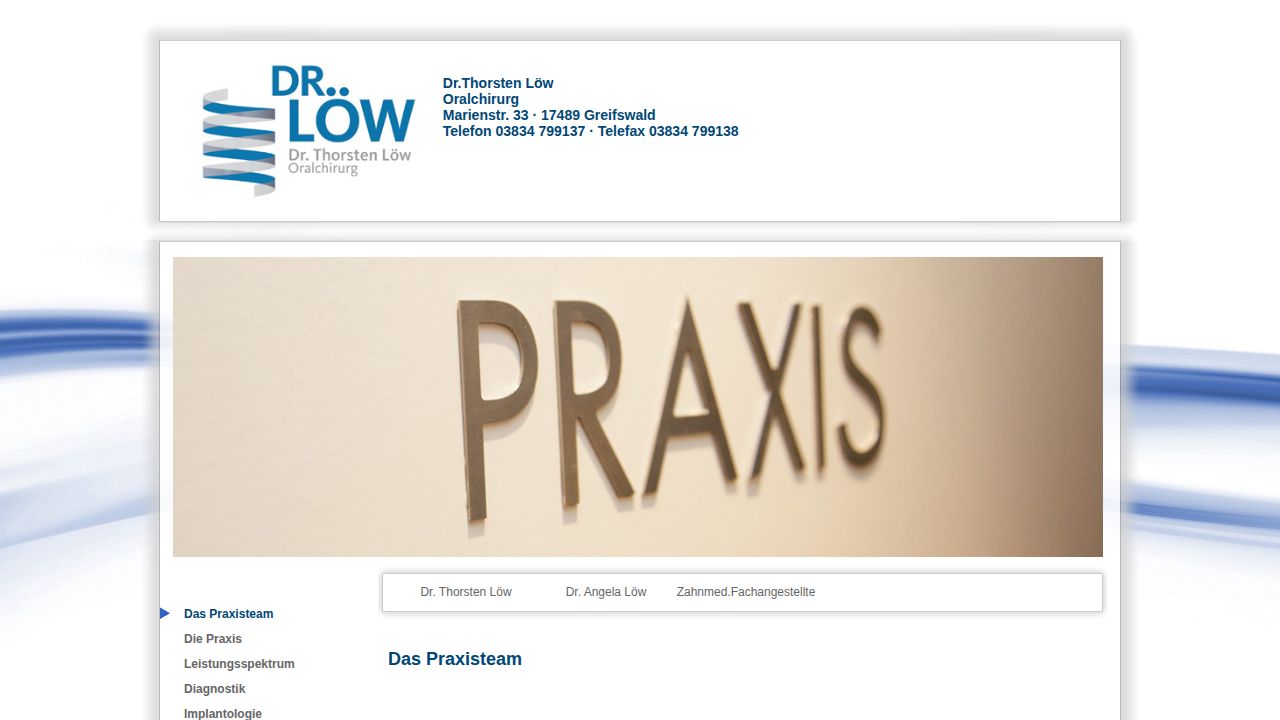 Startseite der Internetseite von Herr Thorsten L&ouml;w