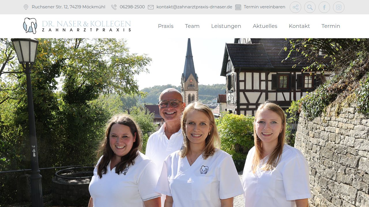 Startseite der Internetseite von Herr Dr. MSc. MSc. Thomas Naser