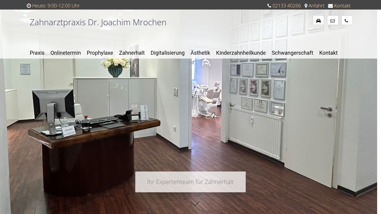 Startseite der Internetseite von Herr Dr. Joachim Mrochen