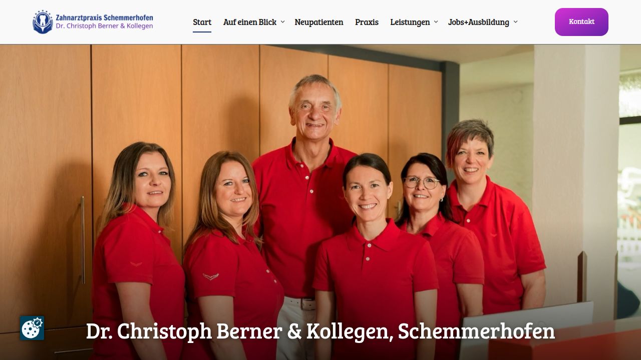 Startseite der Internetseite von Dr. Christoph Berner