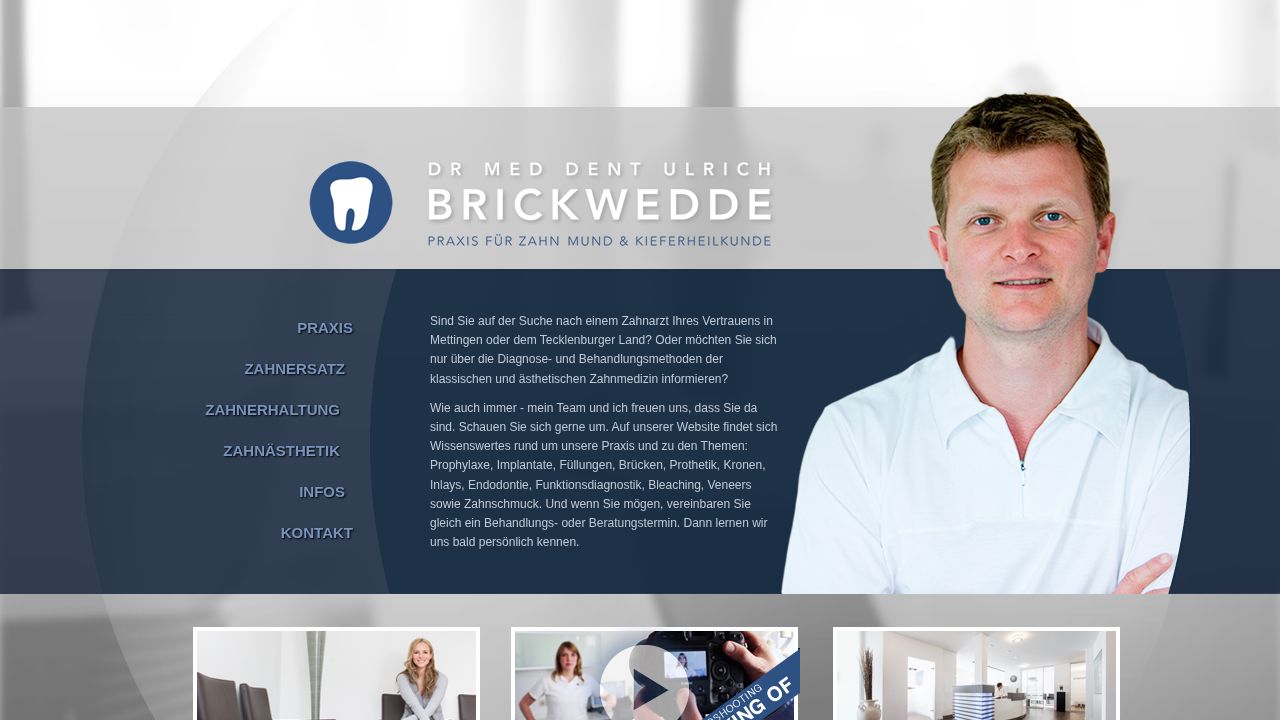 Startseite der Internetseite von Herr Dr. Ulrich Brickwedde