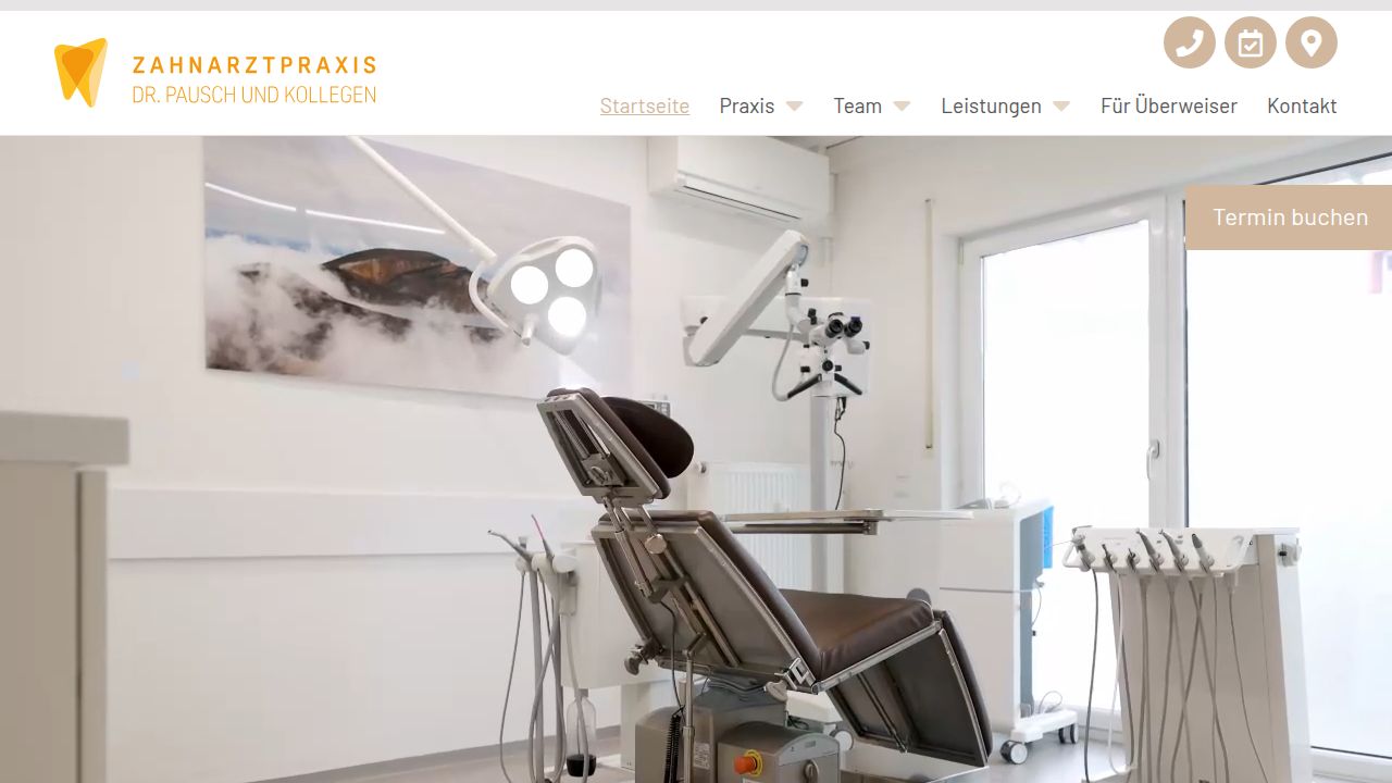 Startseite der Internetseite von Dr. Andreas Pausch