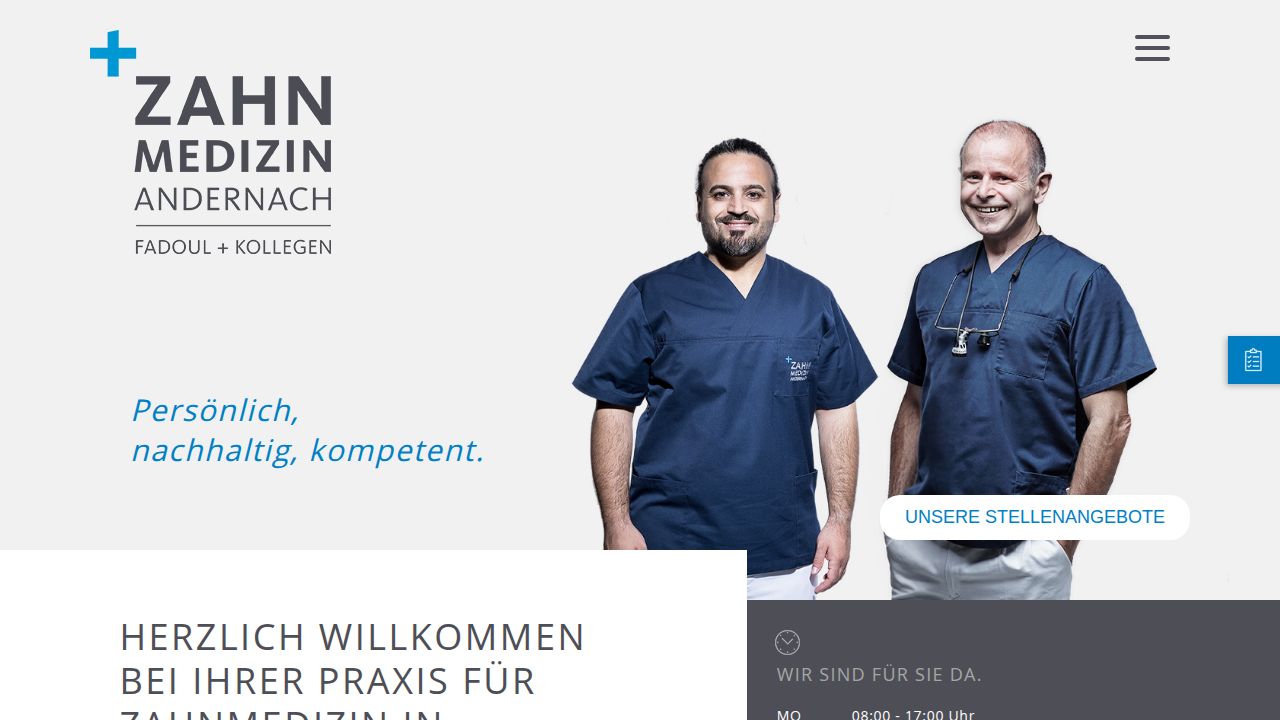 Startseite der Internetseite von Dr.med. Dr.med.dent. Thomas Helf