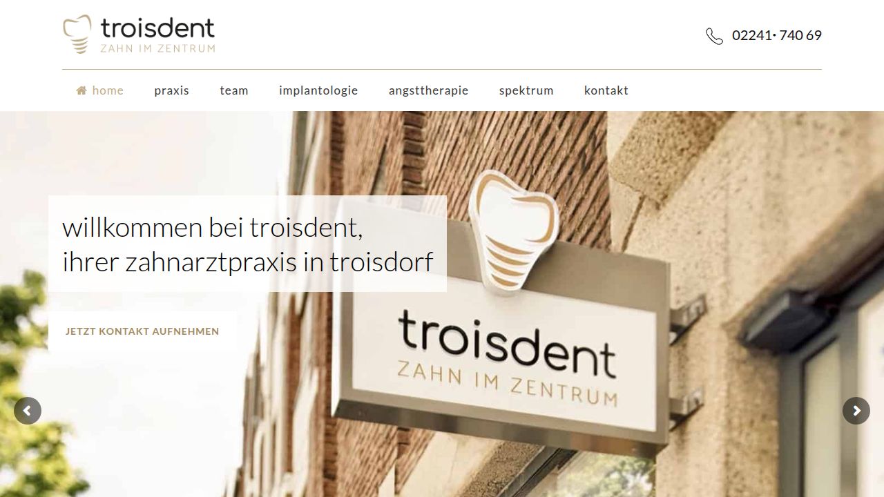 Startseite der Internetseite von Dr. Roland Reistenbach