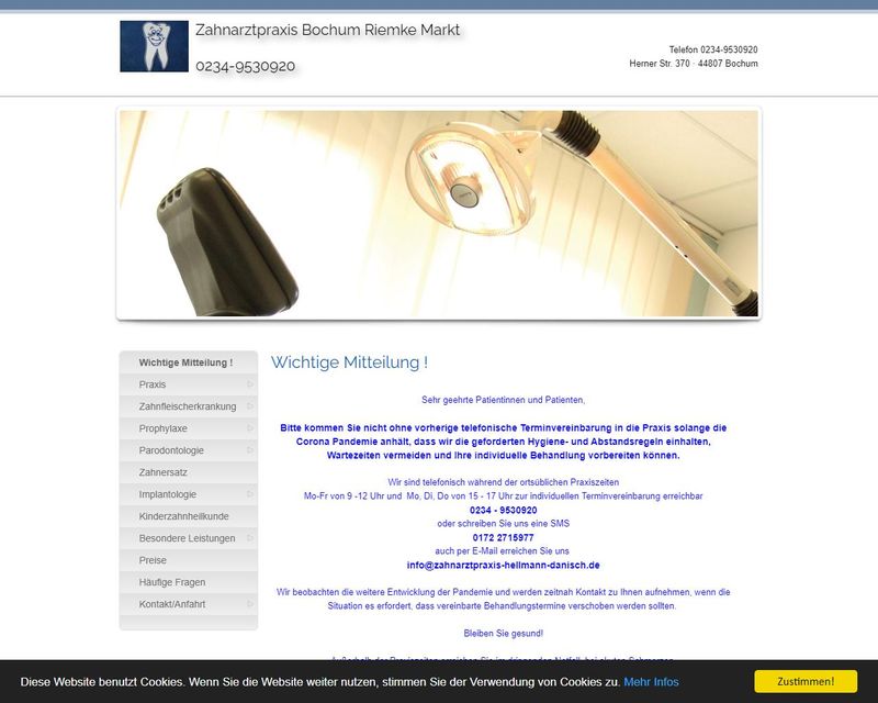Startseite der Internetseite von Carola Hellmann-Danisch