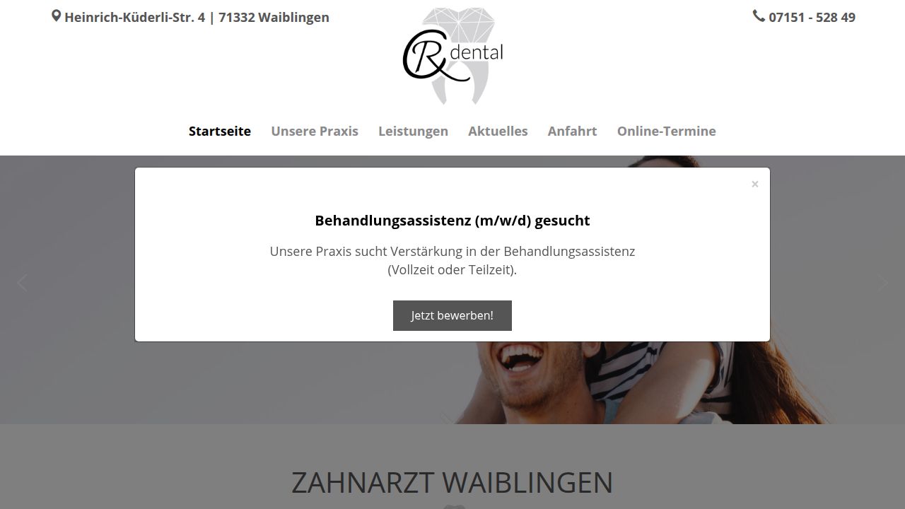Startseite der Internetseite von Dr. Friedrich Szkudlarek
