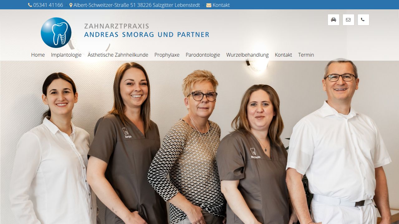 Startseite der Internetseite von Andreas Smorag
