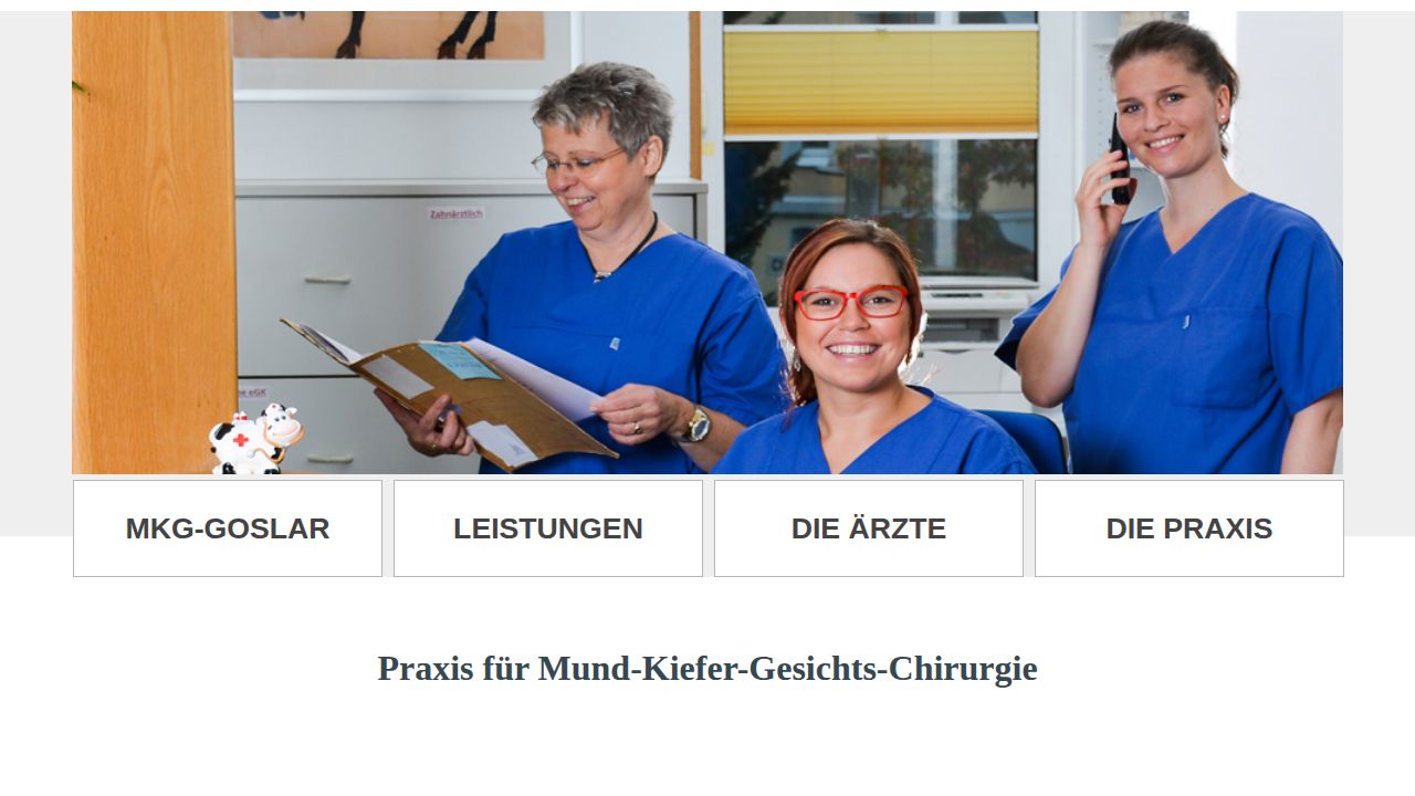 Startseite der Internetseite von Praxis f&uuml;r Mund-, Kiefer-, und  Gesichtschirurgie Dr. Dr. Axel Koch