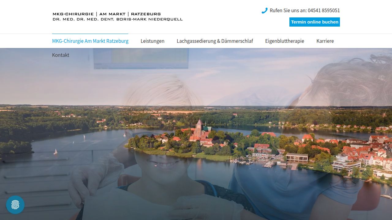 Startseite der Internetseite von MKG-Chirurgie - Am Markt - Ratzeburg Dr. Dr. Niederquell