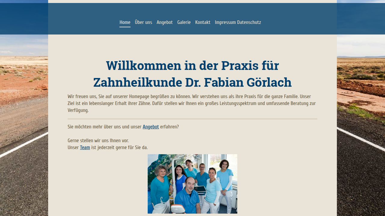 Startseite der Internetseite von Herr Dr. Fabian G&ouml;rlach