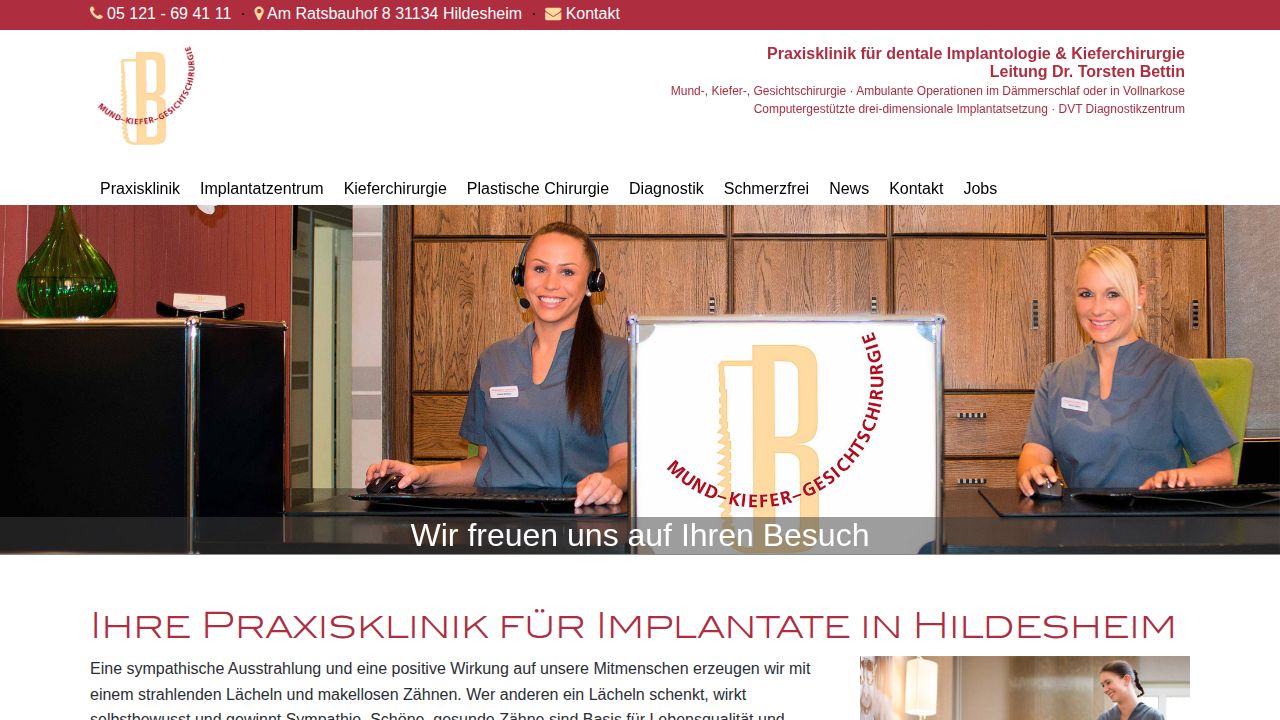 Startseite der Internetseite von Herr Dr. Torsten Bettin