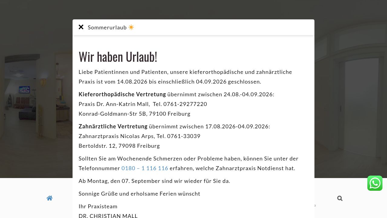 Startseite der Internetseite von Herr Dr. Christian Mall