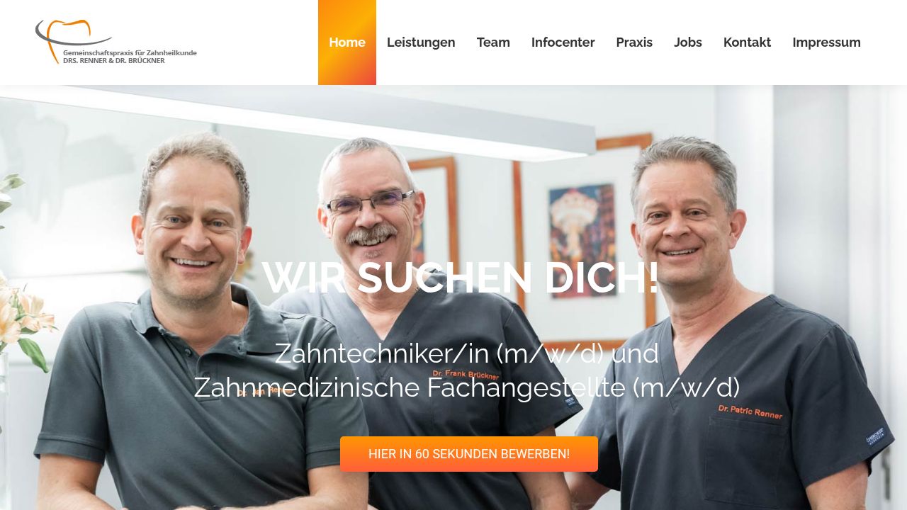 Startseite der Internetseite von Herr Patric Dr. Renner