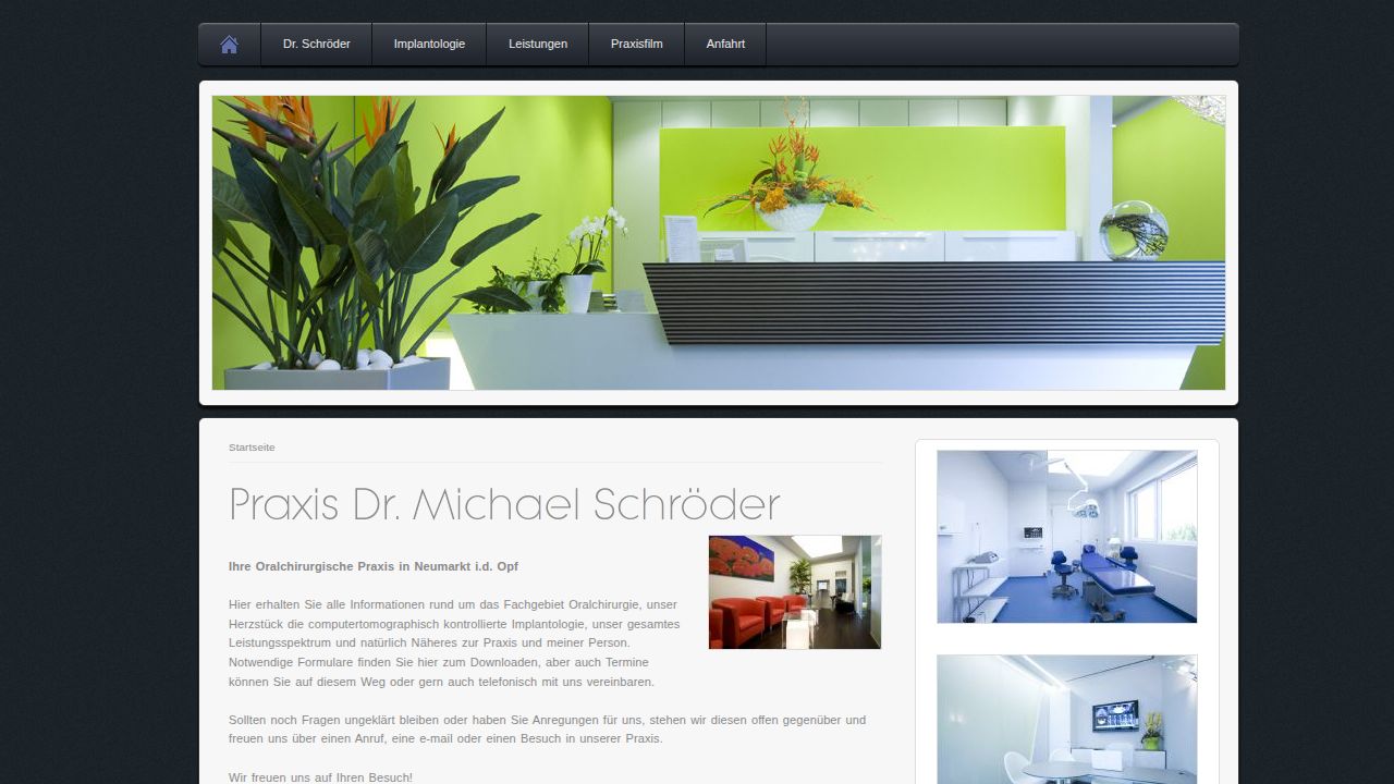 Startseite der Internetseite von Herr Dr. Michael Schr&ouml;der
