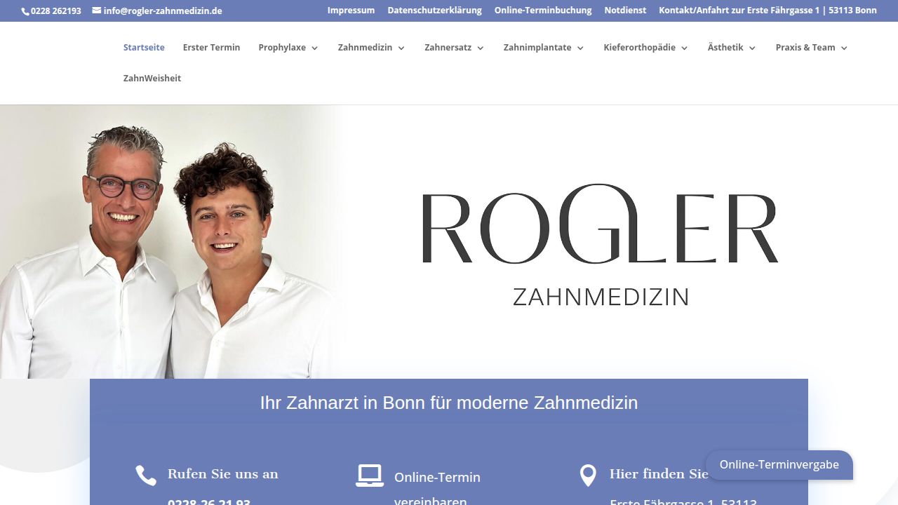 Startseite der Internetseite von Herr Guido Rogler, MOM
