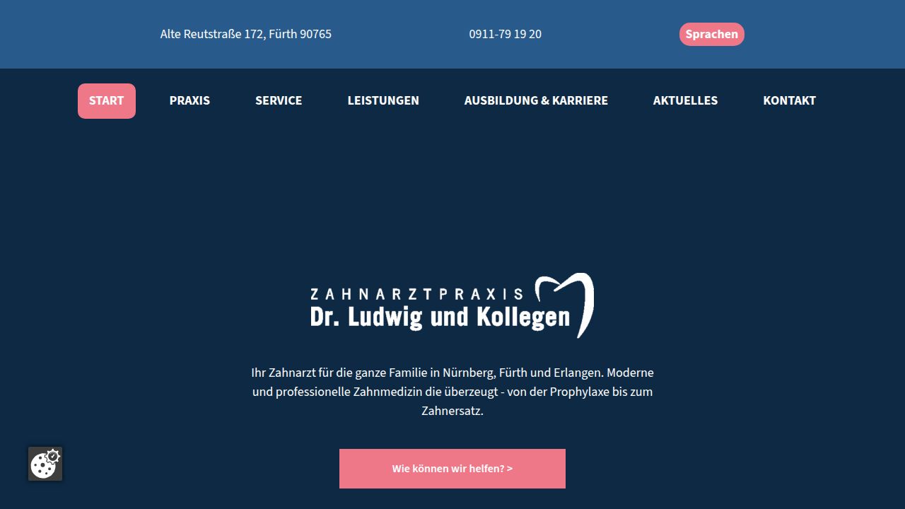 Startseite der Internetseite von Herr Dr. Volker Ludwig